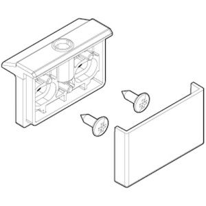 Novellini R02BJGB1-A scharnierdelenset wit 030