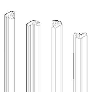 Novellini R10BJ3P1-83 set of magnetic slide-in profiles gray