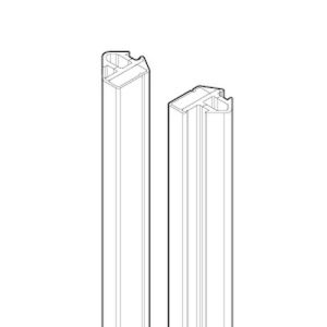 Novellini R10BJG01-B set of magnetic slide-in profiles matt chrome