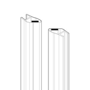 Novellini R10BLR01-TR set Magnet Profile Transparent