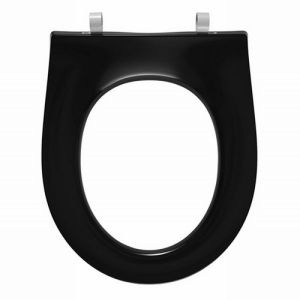 Pressalit Objecta Pro 989111-DF7999 toilet seat without lid black polygiene