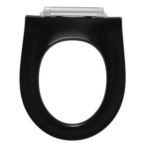 Pressalit Projecta Solid Pro 1003111-DG4925 toilet seat without lid black polygiene