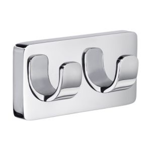 Smedbo Ice OK356 dubbele handdoekhaak chroom