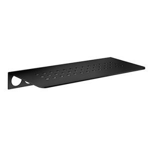 Smedbo Sideline DB3061 bathroom glass shelf 25 cm matt black