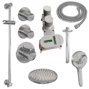 Brauer Carving 5-CE-119 thermostatische inbouw regendouche SET 23 chroom
