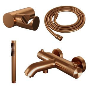 Brauer Carving 5-GK-085-3 body bath shower thermostatic mixer SET 03 copper brushed PVD