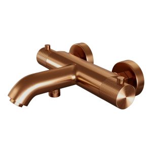 Brauer Carving 5-GK-085 body bath shower thermostatic faucet copper brushed PVD