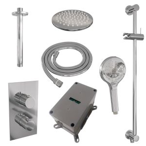 Brauer Edition 5-CE-072 thermostatische inbouw regendouche 3-weg omstelling SET 47 chroom