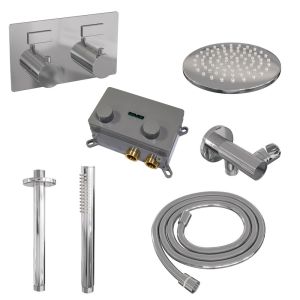 Brauer Edition 5-CE-164 thermostatische inbouw regendouche met drukknoppen SET 53 chroom