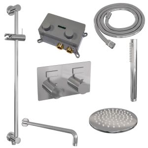 Brauer Edition 5-CE-174 thermostatische inbouw regendouche met drukknoppen SET 63 chroom