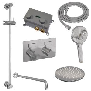Brauer Edition 5-CE-180 thermostatische inbouw regendouche met drukknoppen SET 69 chroom