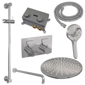 Brauer Edition 5-CE-181 thermostatische inbouw regendouche met drukknoppen SET 70 chroom