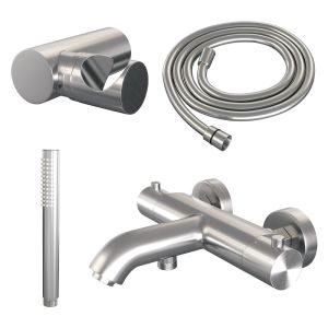 Brauer Edition 5-NG-041-3 body bath shower thermostatic mixer SET 03 stainless steel brushed PVD