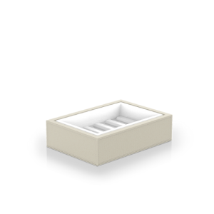 Decor Walther Brownie 0937347 BROWNIE STS zeepschaal kunstleder zand/ porselein