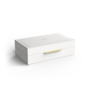 Decor Walther Brownie 0939850 BROWNIE BOX L multi box met deksel kunstleder wit