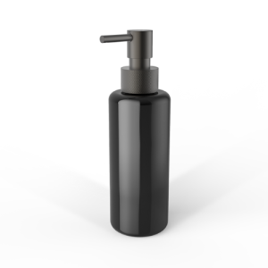 Decor Walther Porter 0863166 TT PORTER zeepdispenser zwart glas mat donker metaal