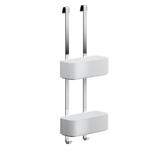 Geesa Frame 918902-02 ophangbaar doucherek 25 cm chroom/ wit