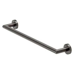 Geesa Nemox Brushed Metal Black 916507-09-45 wandhanddoekhouder 45cm zwart metaal geborsteld