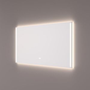 Hipp Design SPV 12010 KW spiegel 80x70cm met 2 verticale LED banen, indirecte LED verlichting rondom en spiegelverwarming