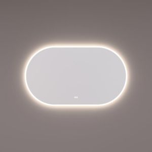 Hipp Design SPV 13720 KW spiegel ovaal-recht met directe en indirecte LED verlichting rondom 100x70x3cm