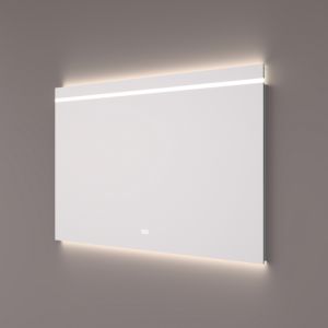 Hipp Design SPV 4510 KW spiegel met horizontale LED streep en indirecte verlichting boven en onder 80x70x3cm