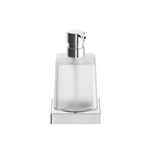 Inda Divo A2012ZGB21 zeepdispenser gesatineerd glas geborsteld goud