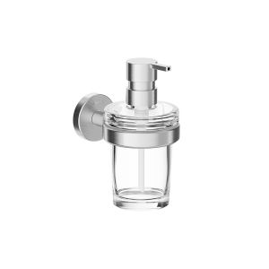 Inda Gealuna A10120NE03 zeepdispenser transparant helder glas/ mat zwart