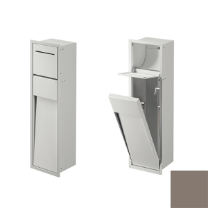 Inda MY Secret A8085BVN inbouwnis met toiletrolhouder en hygiënische douche190x660mm mat avana