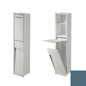 Inda MY Secret A8085DAV inbouwnis met toiletrolhouder en hygiënische douche 190x860mm mat avio