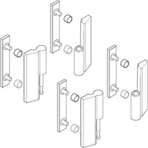 Novellini R02OTDMO1-K scharnierdelenset rechts chroom