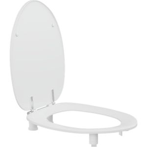 Pressalit Dania R33000 toiletzitting 50mm verhoogd met deksel wit