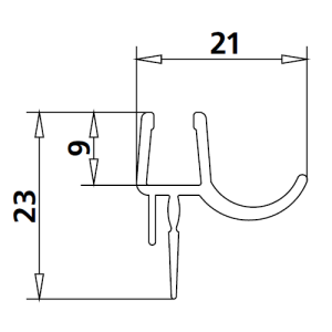 Kermi 2534130 set gebogen spatwaterdichtingen 6mm