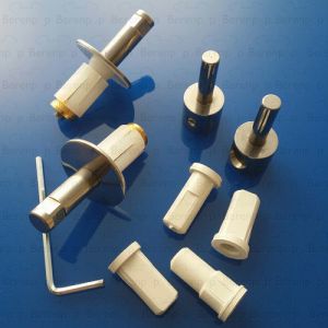 Keramag Flow 598055000 set van 2 scharnieren voor toiletzitting chroom *niet meer leverbaar*