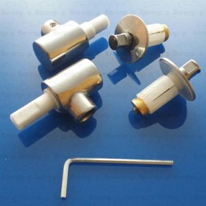 Keramag Flow 598058000 set van 2 scharnieren voor toiletzitting chroom *niet meer leverbaar*