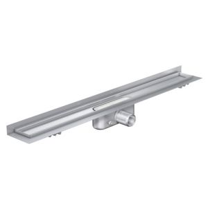 ACO ShowerDrain C 408759 douchegoot met muurflens 88,5cm zijuitloop