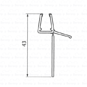 Artweger Highline+ 4PZ211 lekstrip set 5 horizontaal