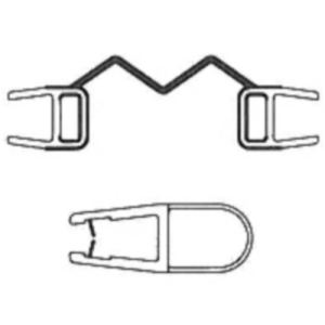 Artweger Cityline Top TZ222 afdichtingsset vast deel 4 verticaal