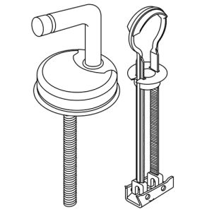 Pressalit BQ6P999 Objecta D set verstelbare scharnieren chroom