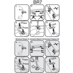 Pressalit BR7999 Objecta D set verstelbare scharnieren chroom