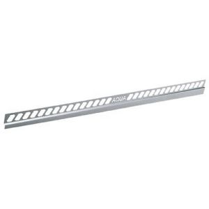 Blanke Aqua Keil Wand 845280B110L afsluitprofiel 980x11x24mm links RVS geborsteld