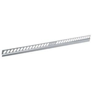 Blanke Aqua Keil Wand 8452840110L afsluitprofiel 980x11x24mm links RVS verchroomd