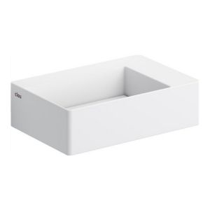 Clou New Flush 2 CL031342002 fontein 35x24cm met vlakke afvoerplaat aluite wit