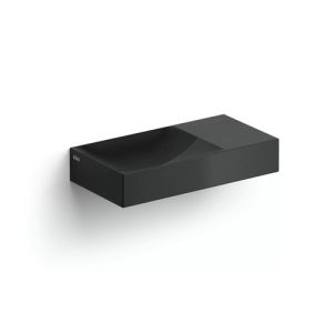 Clou Vale CL0330161R fontein 38x19cm zonder kraangat rechts mat zwart keramiek