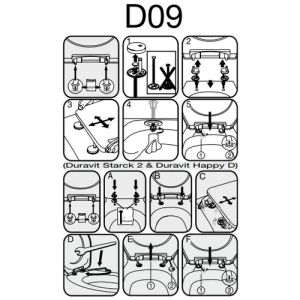 Pressalit D09999 Delight set verstelbare scharnieren chroom