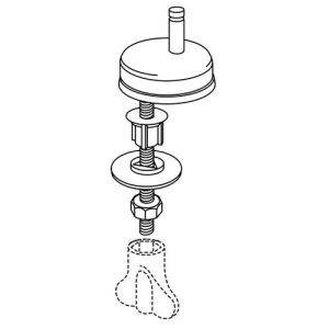 Pressalit D15999 Calmo-T Soft-T Soft D set verstelbare scharnieren chroom