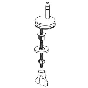 Pressalit D72999 Calmo set verstelbare scharnieren chroom