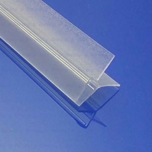 Exa-Lent Universal monsterstukje doucherubber type DS40 - 2cm lengte en geschikt voor glasdikte 4mm - 2 flapjes