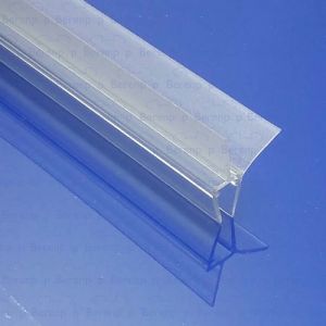 Exa-Lent Universal DS401003 helder recht doucheprofiel 2 flapjes 100cm - 3mm