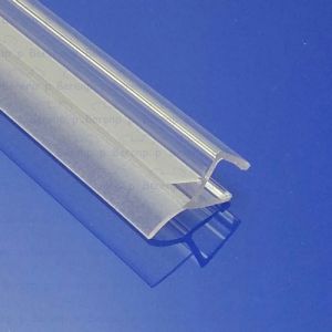 Exa-Lent Universal monsterstukje doucherubber type DS42 - 2cm lengte en geschikt voor glasdikte 8mm - 2 flapjes