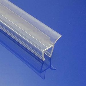 Exa-Lent Universal monsterstukje doucherubber type DS42 - 2cm lengte en geschikt voor glasdikte 6mm - 2 flapjes
